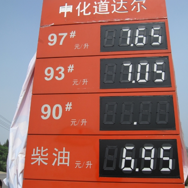 Отражательный тип водоустойчивые магнитные Signage и дисплеи цифров знака газовой цены сальто