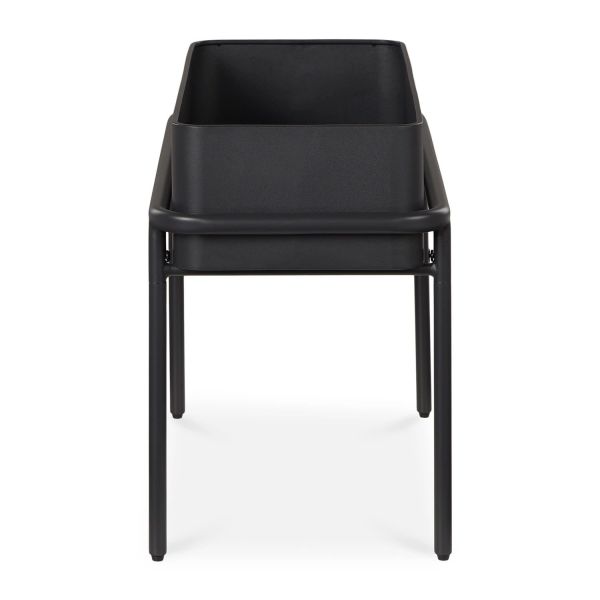 Hotel de 5 estrelas de luxo ao ar livre Vaso de flores de metal preto