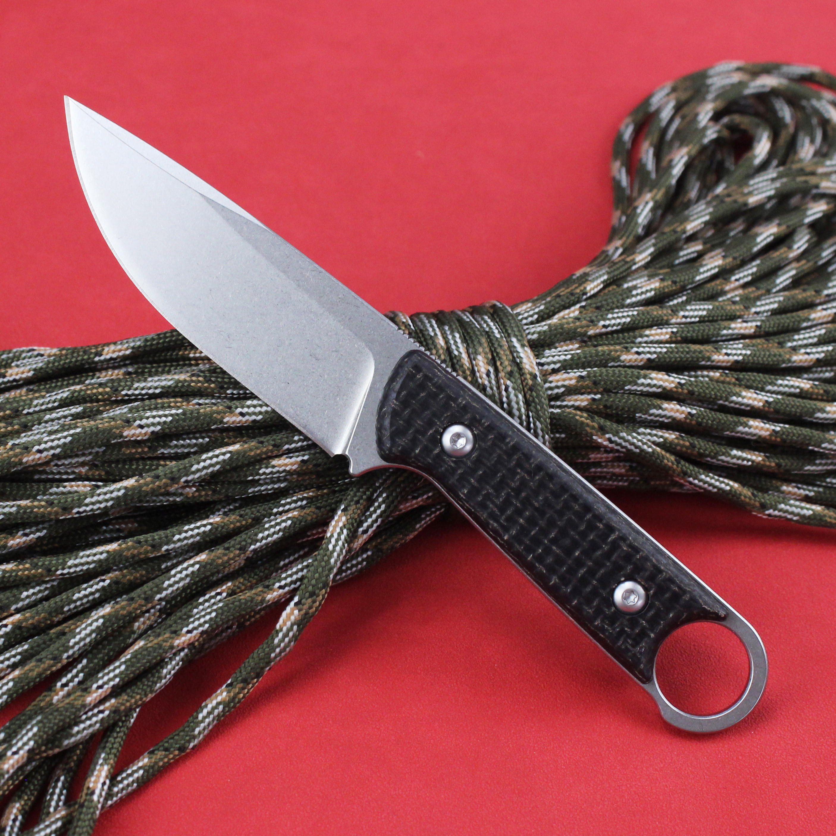 GT0178 D2 Blade High Quality Linen Handle  EDC Pocket Knives