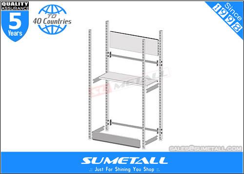 Heavy Duty Commercial Display Shelves For Supermarket / Retail Stores