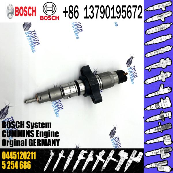 Bec commun 5 d'injection du rail de l'injecteur de gazole 0445120212 0445120211 de haute qualité 254 686 5 255 184 pour Cummins
