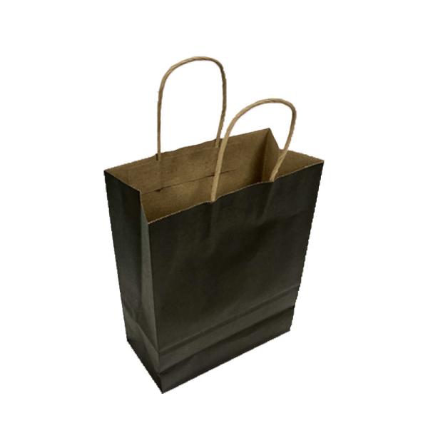 Customizable Twisted Handle Paper Bags Recycled White Kraft Paper Shopping Bag
