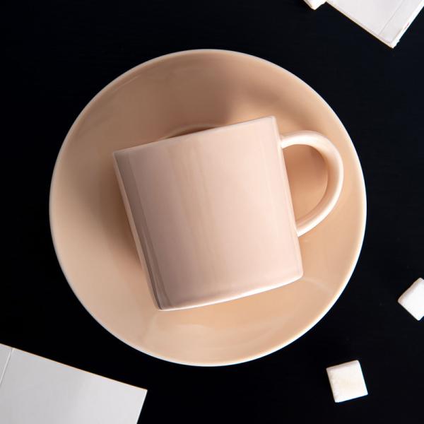 Ceramic Nordic Style Mug For Business Gifts 7.8oz 230ml Mug And Saucer Porcelain Cups