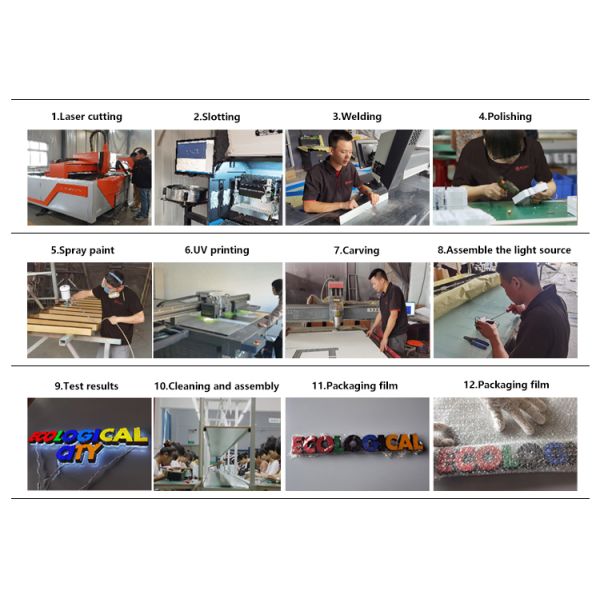 Flat Cutting Stainless Steel Letters For Wall Long Durable Custom Metal Letters