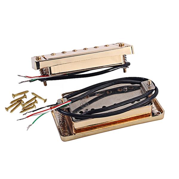 Alnico 5 Humbucker Pickup Guitarra Dupla Bobina Pickup Pescoço 13,5 kΩ / Ponte 15,4 kΩ
