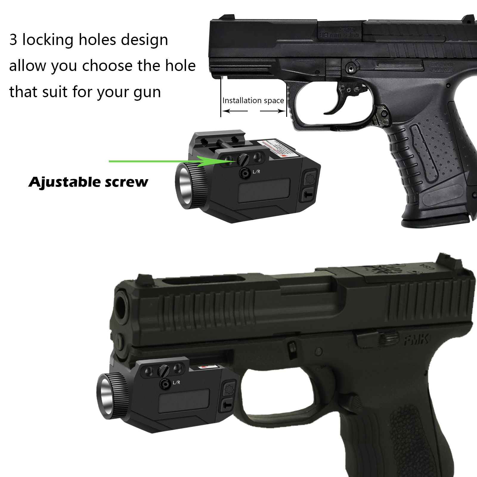 лазеры оружия 650nm/450nm Airsoft классифицируют лазер винтовки IIIA тактический красный/синь