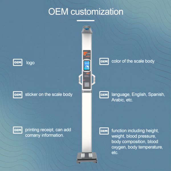 Highly 700A Bioimpedance Ultrasound Body Height Weight Fat Analyzer Machine N.W. 25kg