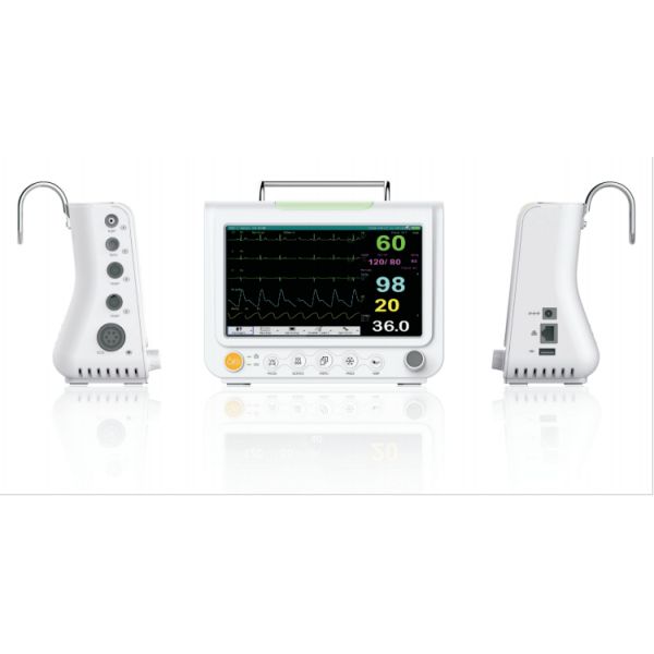 Durable 7 Inch Vital Signs Monitor Six Parameter Touch Screen Portable Wireless Vital Signs Monitor