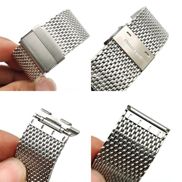 Stainless Steel Smartwatch Band With Brushed Finish