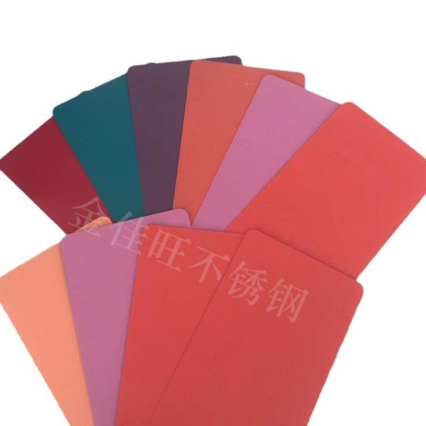 Brushed Or Mirror Finish Rainbow Stainless Steel Sheet Holographic Gradient Color