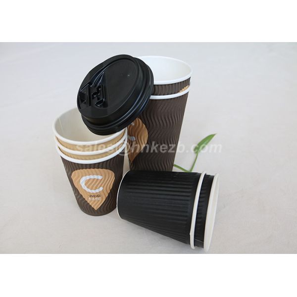 Double Wall Custom Coffee Paper Cups For Coffee Drinking Disposable