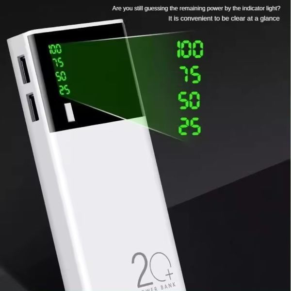 High Capacity Portable Power Bank 20000mAh 10000mAh Powerbank Promotion Charger