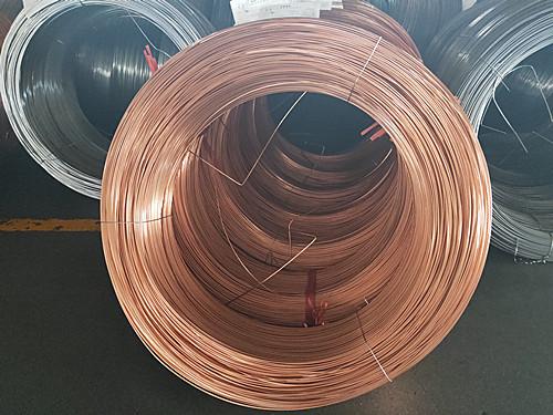 Cold Drawing Single Wall Coated Copper Steel Bundy Tube To Protect Rust  4.76 mm  X 0.7 mm