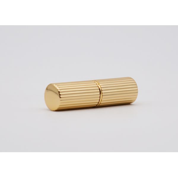 Трубки бальзама губы золота алюминиевые магнитные опорожняют округлую форму контейнеров бальзама губы