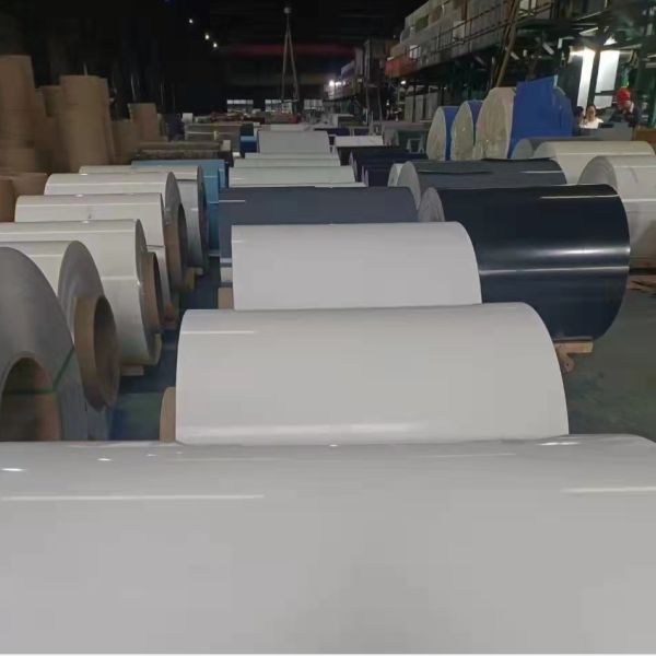 Aluminum Alloy 1100 Aluminum Coil (0.6mm, Customizable Extra-Wide Width, White PE Coating) for Bus Interior Panels
