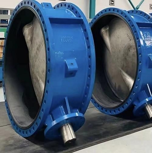 BS EN 593 Double Flanged wormgear Rotork Auma Captop Underground butterfly valve in DI material