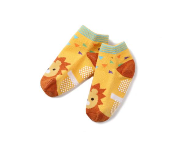 Colorful Non Slip Neworn Baby Socks / Cotton Grip Non Slip Socks For Children