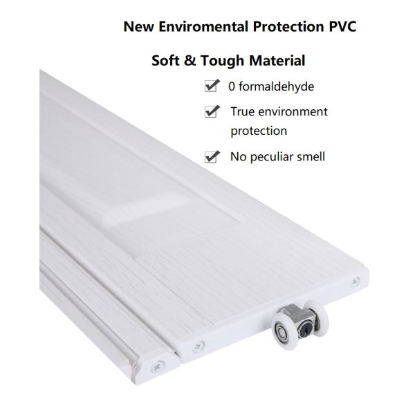 Fireproof Rail Free PVC Sliding Door Aluminum Alloy Track For Bathroom Kitchen