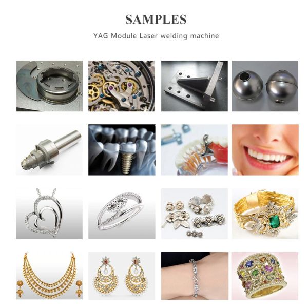 Сварочный аппарат лазера CCD 100W 1064nm YAG для ювелирных изделий