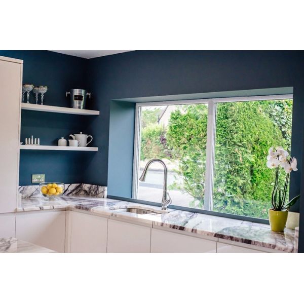 Living Room Stone Slab Countertop Calacatta Marble Worktop Crystal White