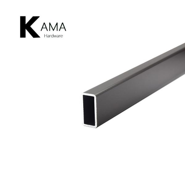 Thickened Aluminum Square Tube Wardrobe Hanging Rail For Clothes