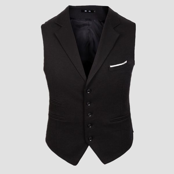 100% Polyester Men's Fashion Vest match the Suits