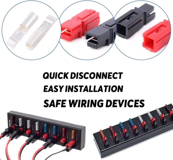 Material plástico do ampère Anderson Powerpole Connectors Stainless Steel dos bens 30