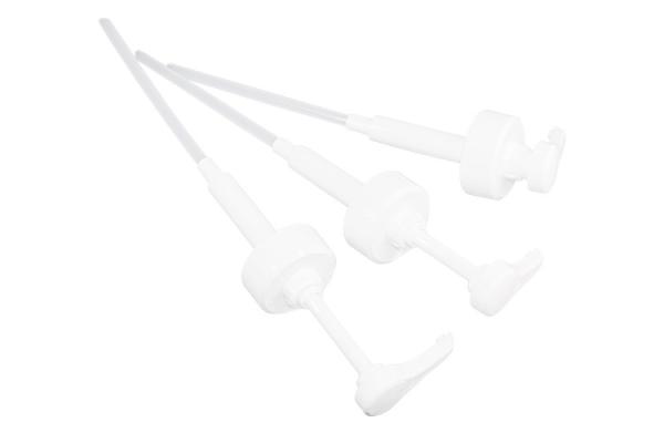 Grau alimentício certificado pela TUV Laboratory Syrup Pump Dispenser UKS10 38-400 Fecho rotativo suave