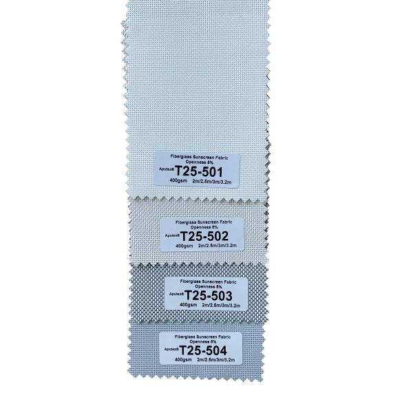 Tela cega exterior impermeável 2m da proteção solar da fibra de vidro 400g/M2 2.5m 3m