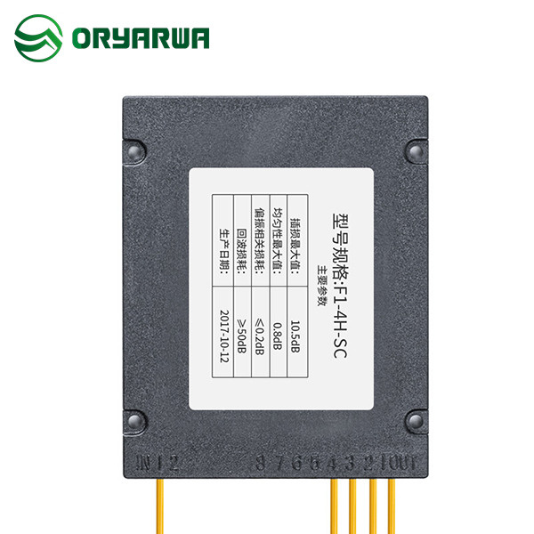Материал ABS Splitter PLC кассеты оптического волокна 1x4