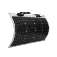 Painel Solar Flexível Monocristalino Semi-flexível 12 Volts Para RV Marinho 4WD