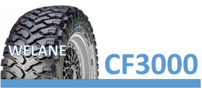 Low Noise Solid Radial Mud Tires 16 - 20 Inch Size , White Sidewall 4x4 Truck Tires
