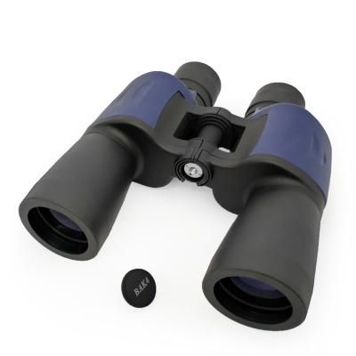 Auto telescópio azul de prisma dos binóculos Bak4 do estojo compacto 12X50 do foco para exterior
