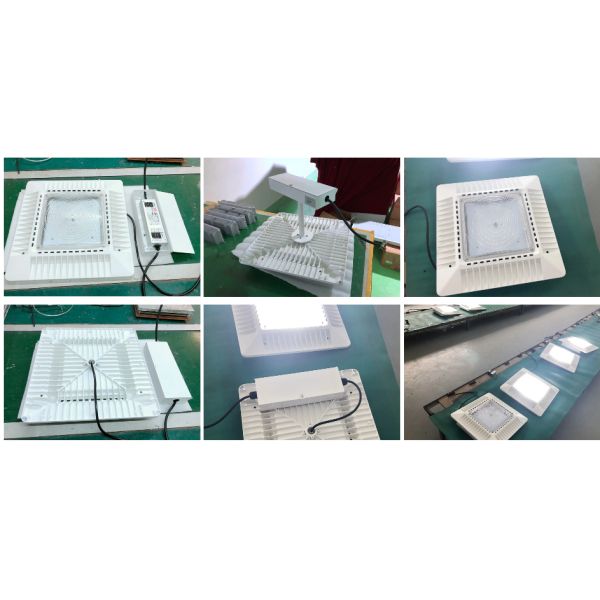 Ip65 Waterproof Led Garage Canopy Lights / Commercial Canopy Lights High Brightness