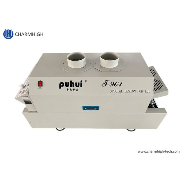 T961 Desktop Reflow Oven with conveyor 730*230mm 6 temp Zones 3.5KW Soldering Machine