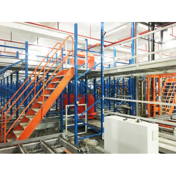 Two Way Radio Shuttle Cart And Carrier ASRS Automatic Storage And Retrieval System  Pallet Runner Rack System