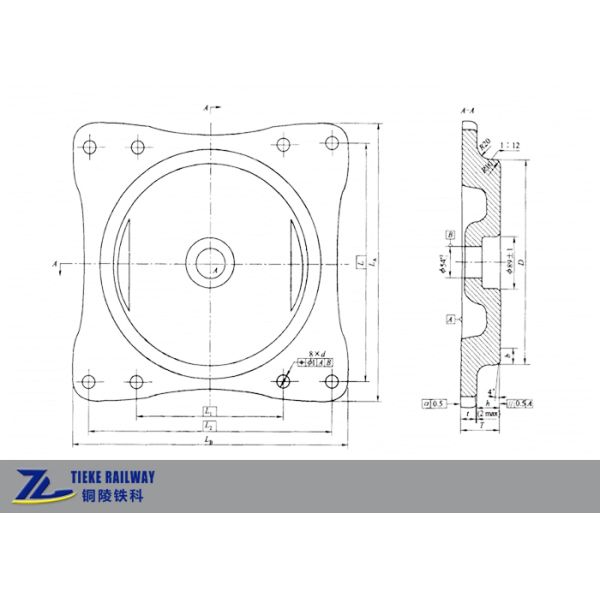 Ковальная стальная грузовая машина корпус верхняя центральная плита железнодорожная поворотная плита
