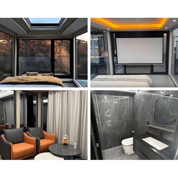 Outdoor Personalized Space Capsule House Equipped With Whole House Intelligence