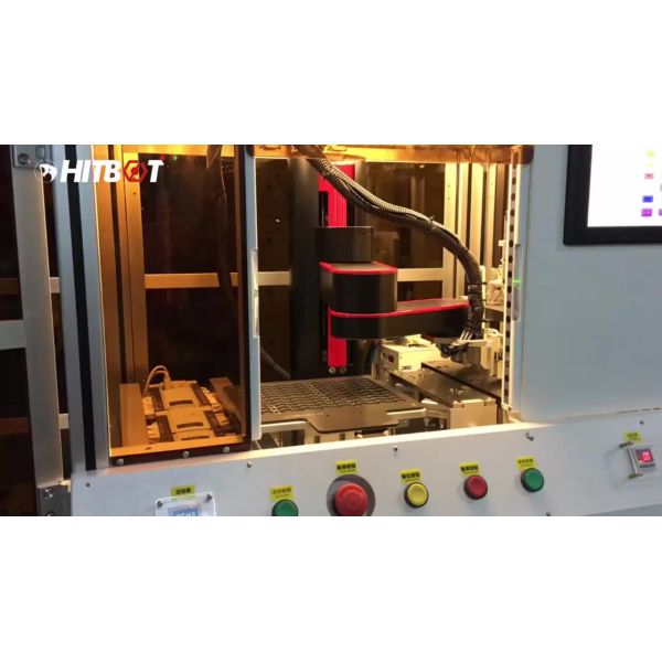 Handling Robot Arm Of Hitbot Z-Arm 6140 Mini Cobot With Vacuum Gripper As CNC 4 Axis Robot