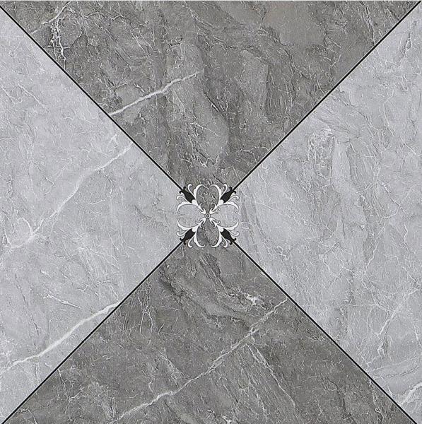 Matt Glazed Ceramic Rustic Tile Gray 40x40cm Indoor Wall Floor