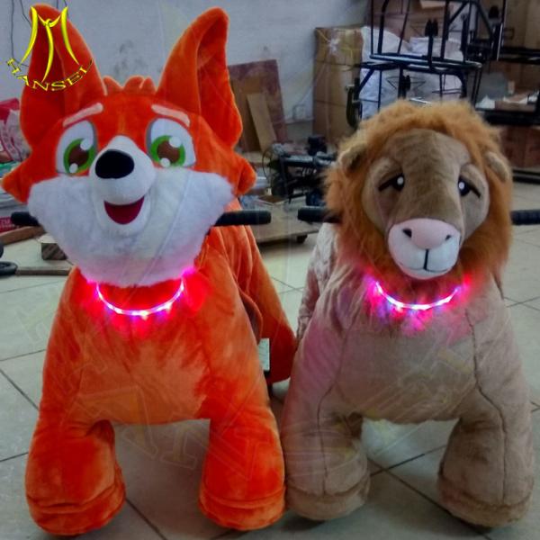 Hansel import toys from china washable fireproof animal plush ride manufacture in Guangzhou