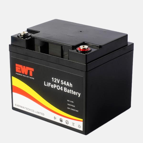 Fósfato de hierro de litio paquete 12V 54AH 50AH IFP32700 batería recargable
