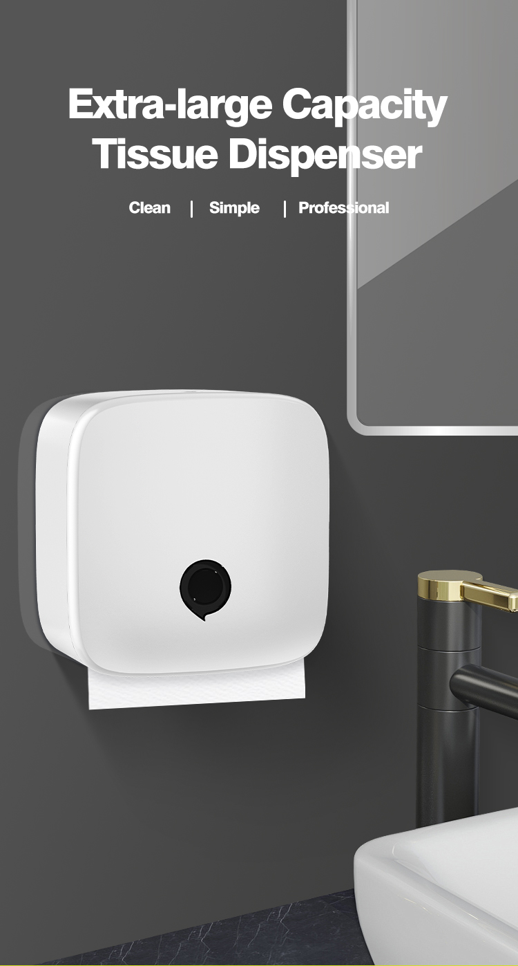 Plastic V Fold Manual Paper Dispenser Wall Mounted Modern Paper Towel Dispenser