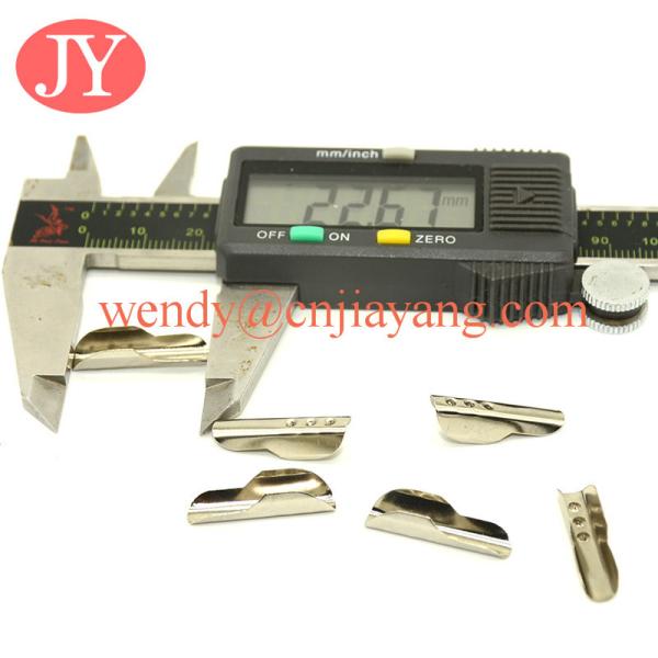 Silver plating 22mm metal T tip barb clips for cord