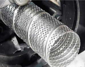 0.5m Filter Round Hole Perforated Metal Mesh Tubes