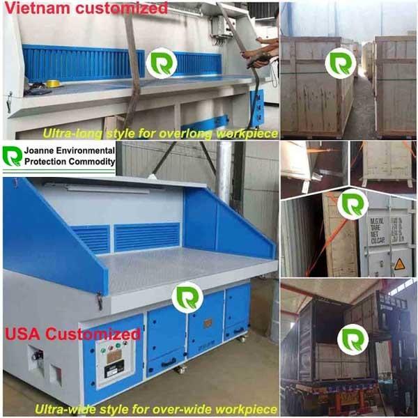 Portable Downdraft Table for Aluminum Processing 1000-5000 CFM