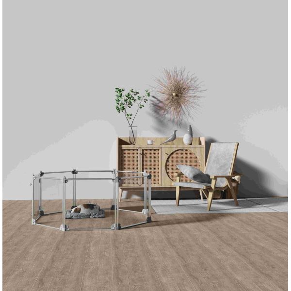 Портативный алюминиевый акриловый детский сад для собак щенка кролик