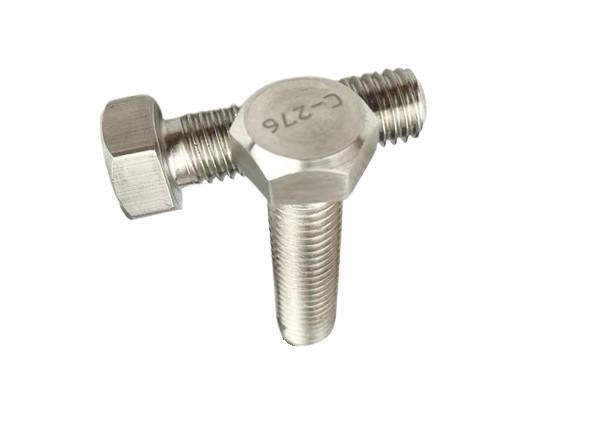 Custom C276 Hastelloy Hex Head Bolt Corrosion Resistant Natural Finish Non Standard