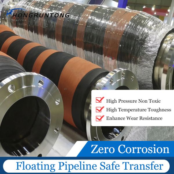Self Floating Dredge Pipeline UV Resistant Floating Hose With Polyamide Lining