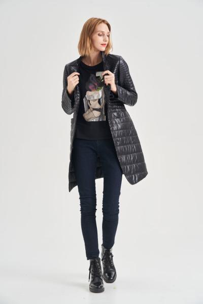 FODARLLOY Women's Winter Outerwear Cotton-Padded Jacket Medium-Long Thin Waist Wadded Jacket Thick Coat